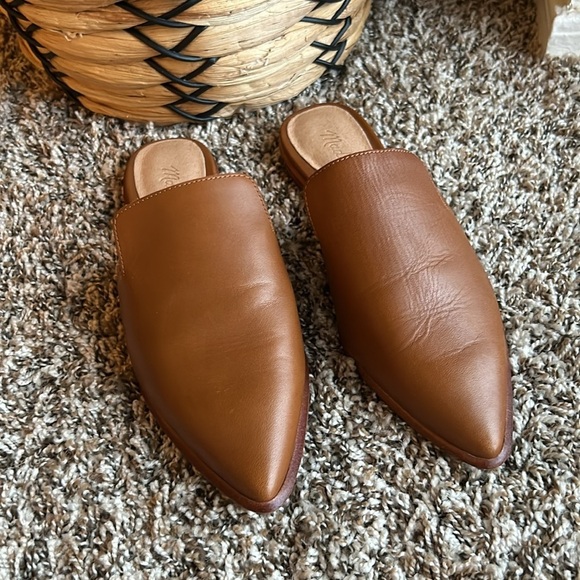 NWOB Madewell Cognac Gemma Mules - Picture 5 of 8